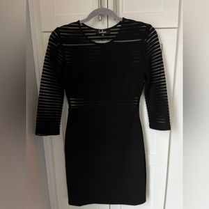 Lulus black long sleeve mini dress